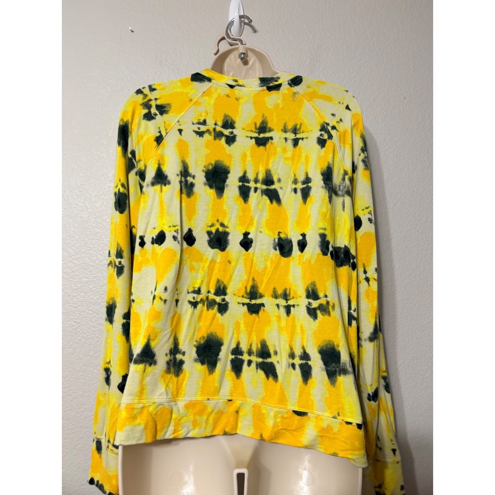 Cabi Atomic Lounger Set Yellow Black Tie Dye Top L Pants XL 2 Piece Lounge Set - Picture 4 of 16